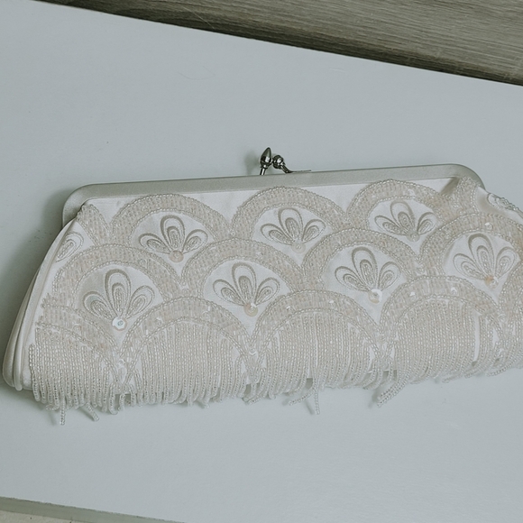 Kate Landry Iridescent beaded vintage glamor purse - Picture 4 of 12